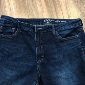 Riders by Lee Midrise Bootcut Jeans Women Size 16M